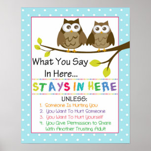 Counseling Office Confidentiality Poster