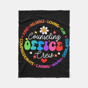 Counseling Office Crew Appreciation Week Back To S Fleece Blanket