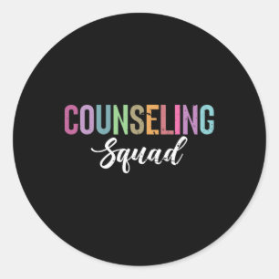 Counseling Squad Mental Health Awareness  Classic Round Sticker
