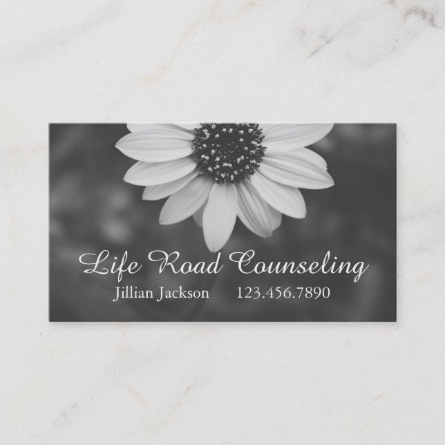Counseling Therapist Life Coach Business Card (Front)