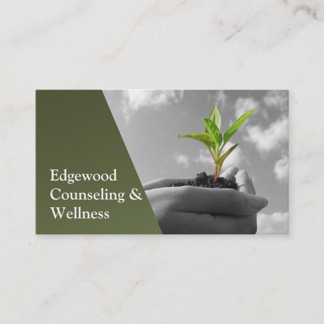 Counseling, Therapist, Spiritual, Life Coach, Business Card (Front)