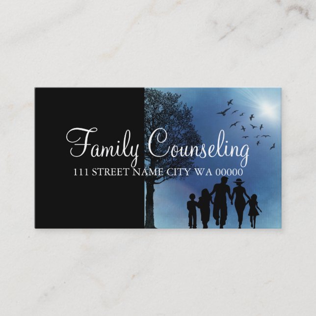Counseling, Therapist, Spiritual, Life Coach, Business Card (Front)
