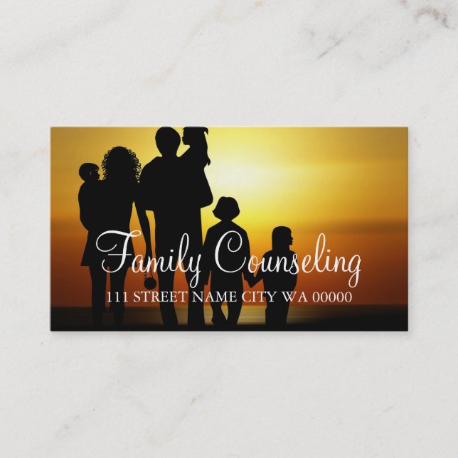 Counseling, Therapist, Spiritual, Life Coach, Business Card (Front)