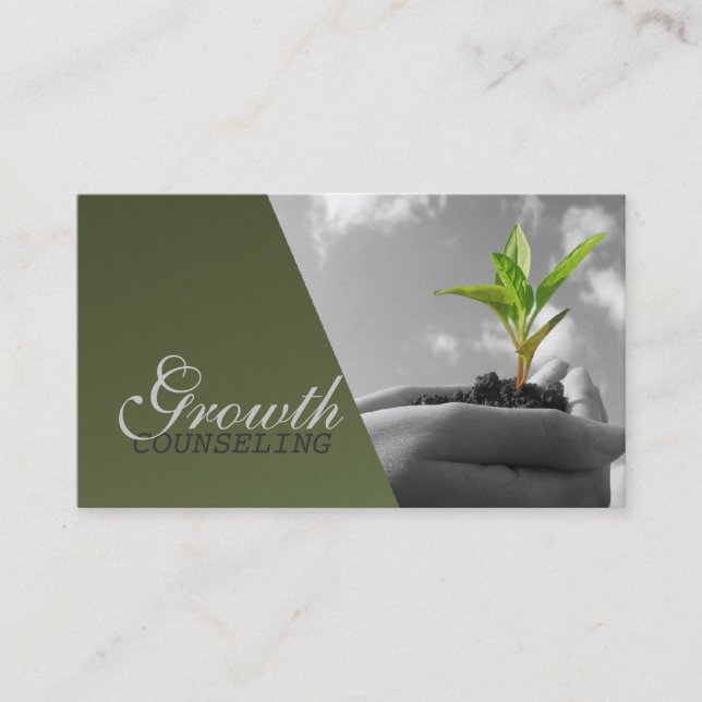 Counseling, Therapist, Spiritual, Life Coach, Business Card (Front)