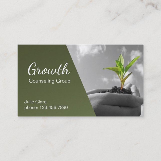 Counseling, Therapist, Spiritual, Life Coach, Business Card (Front)