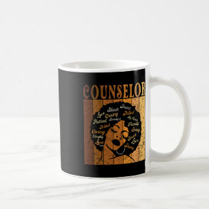 Counsellor Afro African American Women Black Histo Coffee Mug