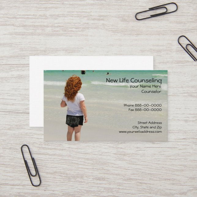 Counsellor Business Card (Front/Back In Situ)