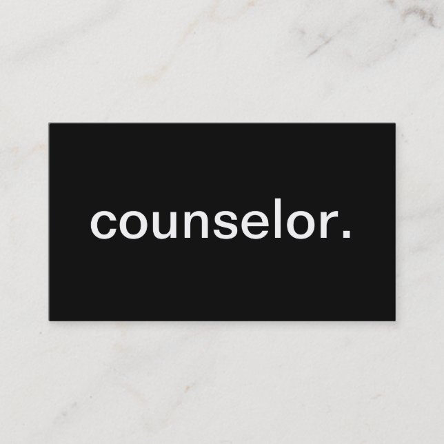 Counsellor Business Card (Front)
