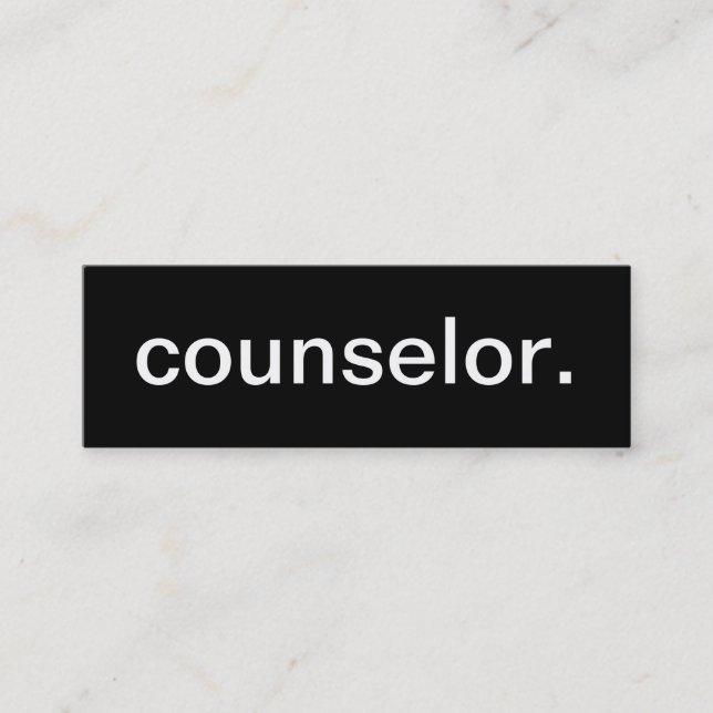 Counsellor Business Card (Front)