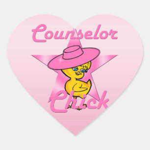 Counsellor Chick #8 Heart Sticker