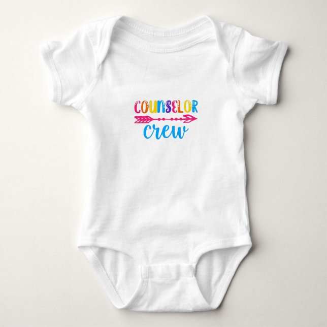 counsellor crew baby bodysuit (Front)