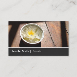 Counsellor - Elegant Water Lily Appointment Card