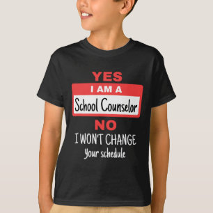 Counsellor Funny Appreciation Change Schedule T-Shirt