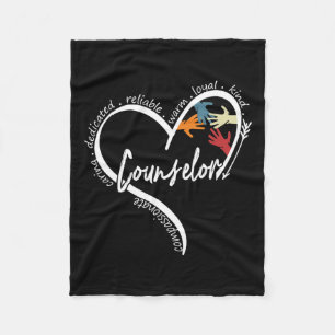 Counsellor Graphic Tees Tops Back To School Gift Fleece Blanket