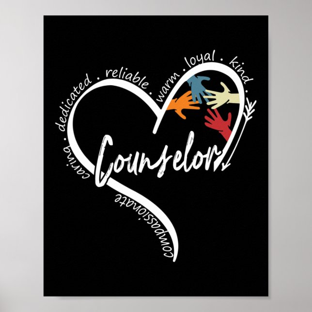 Counsellor Graphic Tees Tops Back To School Gift  Poster (Front)