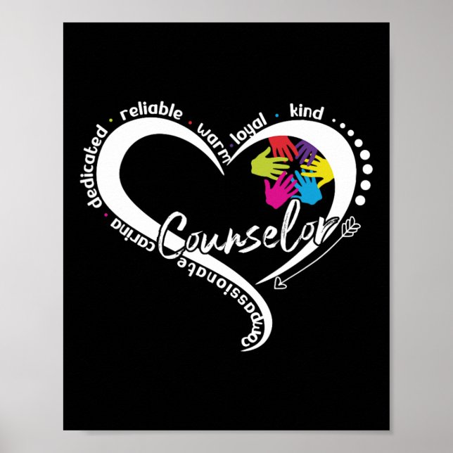 Counsellor Graphic Tops Back To School First Day G Poster (Front)