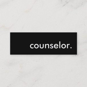 counsellor. mini business card