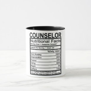 Counsellor Nutritional Facts Mug