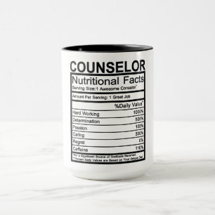 Counsellor Nutritional Facts Mug