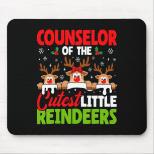 Counsellor Of The Cutest Reindeers Christmas Couns Mouse Mat