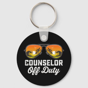 Counsellor Off Duty Sunglasses Last Day Of School Key Ring