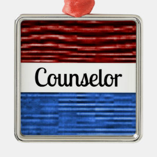 Counsellor Patriotic Christmas Ornament