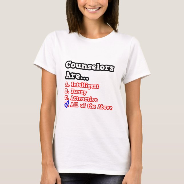 Counsellor Quiz...Joke T-Shirt (Front)