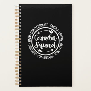Counsellor Squad School Counsling Teacher Vintage  Planner