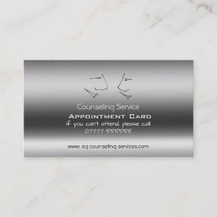 Counsellor, Talking Heads Appointment Card