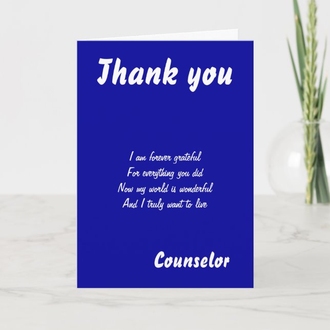 Counsellor thank you cards (Front)