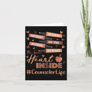 Counsellor We Can Be Different Black History Month Card