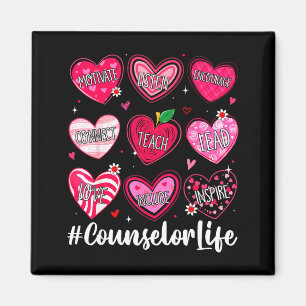 Counselor Life School Counseling Hearts School Val Magnet