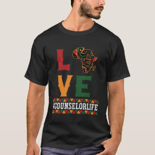 Counselor Love Map African American Black History  T-Shirt