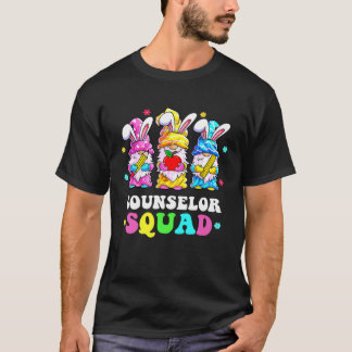 Counselor Teacher Squad Teacher's Day Cute Rabbit  T-Shirt