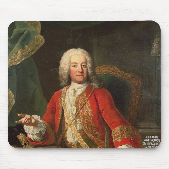 Count Carl Anton von Harrach Mouse Mat (Front)
