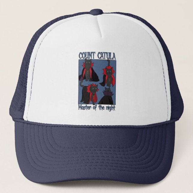 Count Catula Master of the Night Trucker Hat (Front)