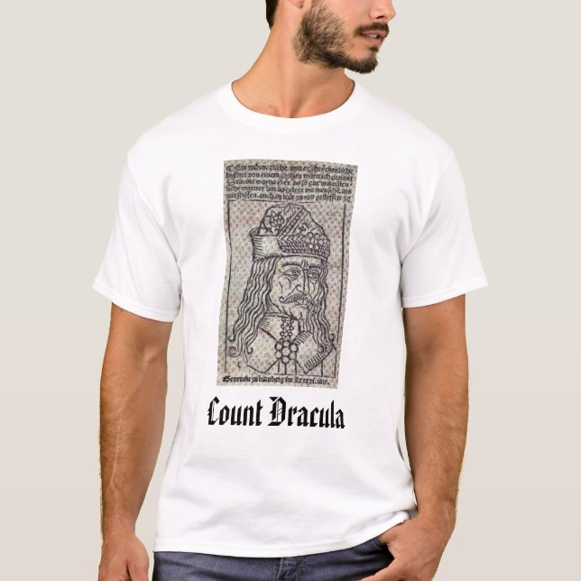 Count Dracula - Customised T-Shirt (Front)