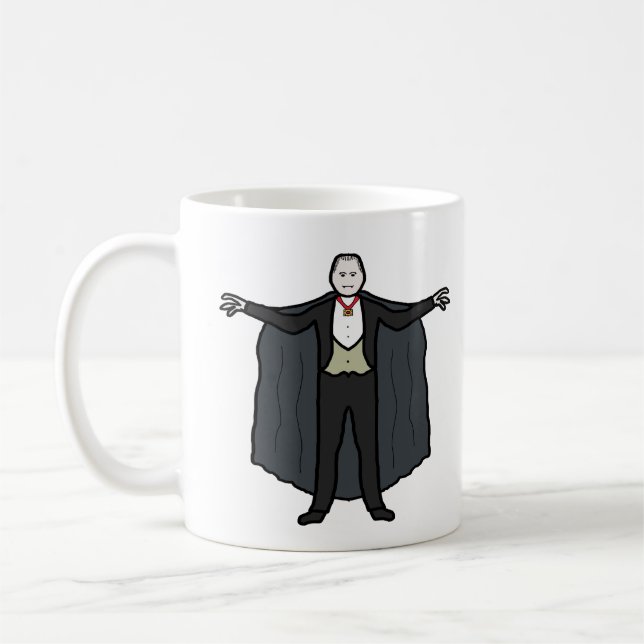 Count Dracula Vampire Coffee Mug (Left)