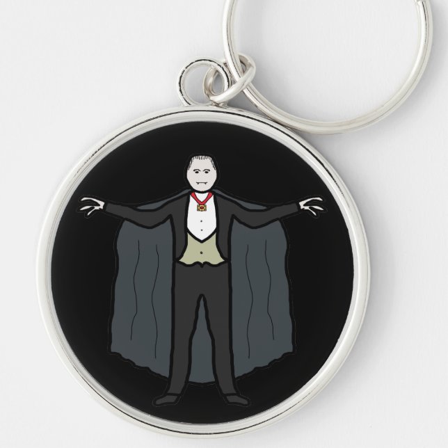 Count Dracula Vampire Key Ring (Front)