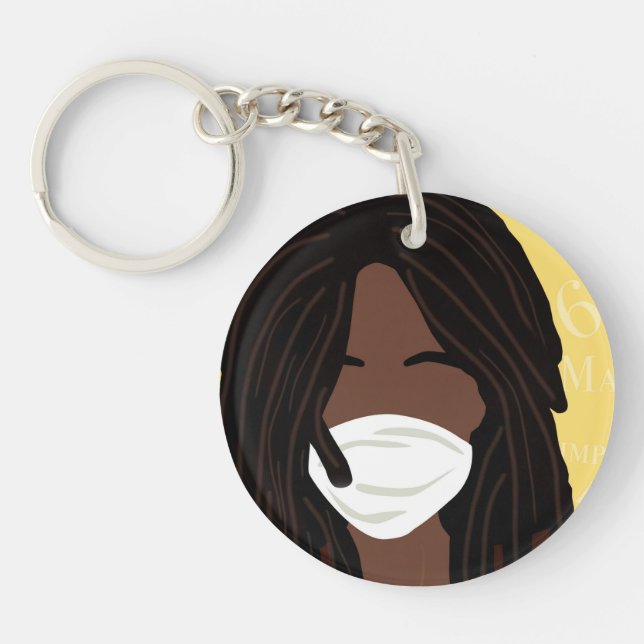 Count Each Breath  Key Ring (Front)