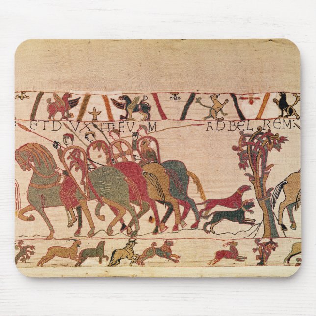Count Guy of Ponthieu takes Harold, his Mouse Mat (Front)