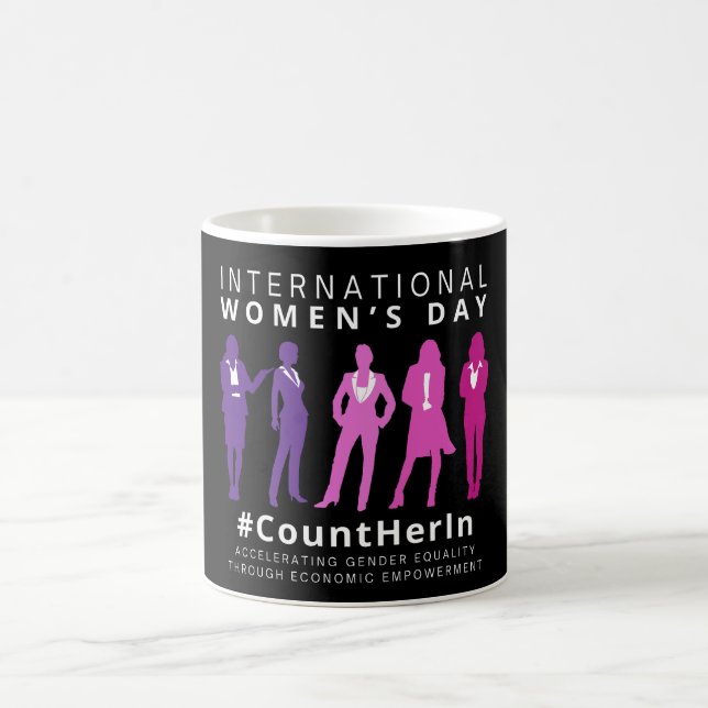 Count Her In International Women's Day Coffee Mug (Center)