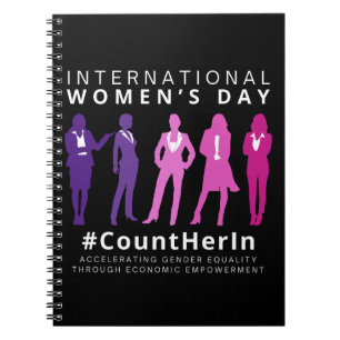 Count Her In International Women's Day Notebook