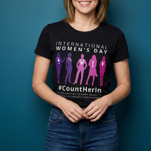 Count Her In International Women's Day T-Shirt