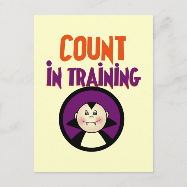 Count in Training Tshirts and Gifts Postcard (Front)