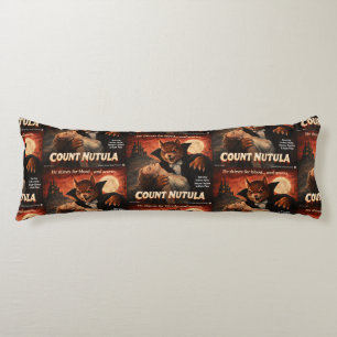 Count Nutula Retro Movie Parody Body Cushion