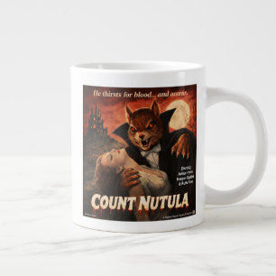 Count Nutula Retro Movie Parody Large Coffee Mug