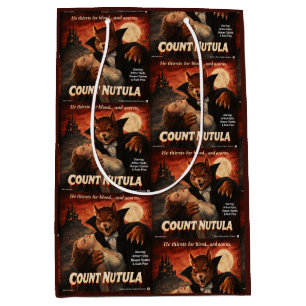 Count Nutula Retro Movie Parody Medium Gift Bag