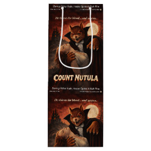 Count Nutula Retro Movie Parody Wine Gift Bag