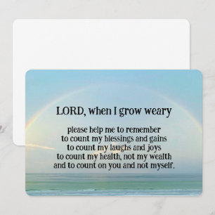 "Count on God" Card